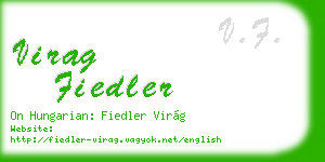 virag fiedler business card